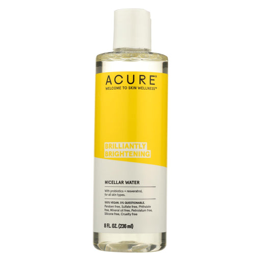 Acure Microcellular Water - Brighten Argan Oil, Mint And Coconut - Case Of 1 - 8 Fl Oz.