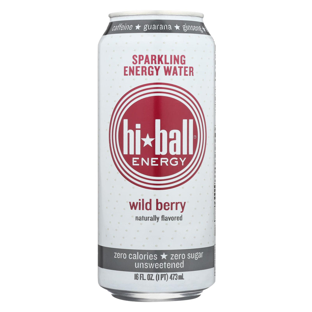 Hi Ball Energy Sparkling Energy Water - Wild Berry - Case Of 1 - 8-16 Fl Oz.