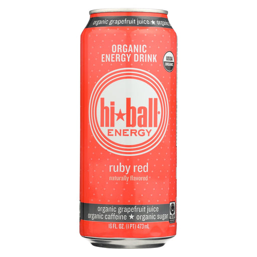 Hi Ball Energy Drink - Ruby Red - Case Of 1 - 8-16 Fl Oz.