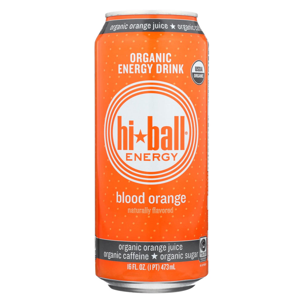 Hi Ball Energy Drink - Blood Orange - Case Of 1 - 8-16 Fl Oz.