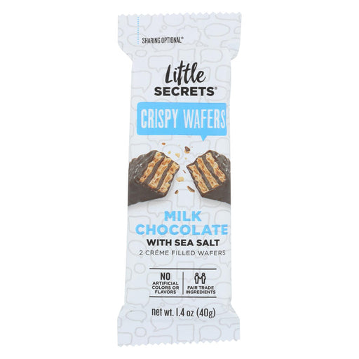 Little Secrets Crispy Wafer - Milk Chocolate With Sea Salt - Case Of 12 - 1.4 Oz.