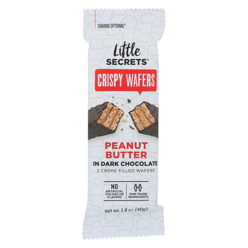 Little Secrets Crispy Wafer - Peanut Butter In Dark Chocolate - Case Of 12 - 1.4 Oz.