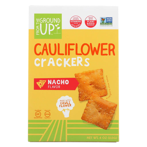 From The Ground Up Crackers - Cauliflower Nacho - Case Of 6 - 4 Oz.