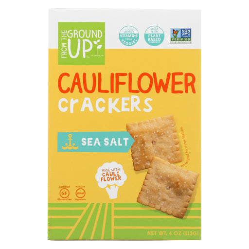 From The Ground Up Crackers - Cauliflower Original - Case Of 6 - 4 Oz.