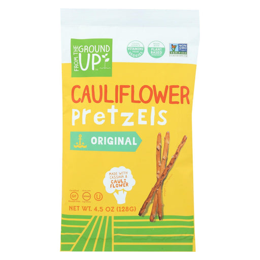 From The Ground Up Pretzel Sticks - Stick Cauliflower Original - Case Of 12 - 4.5 Oz.