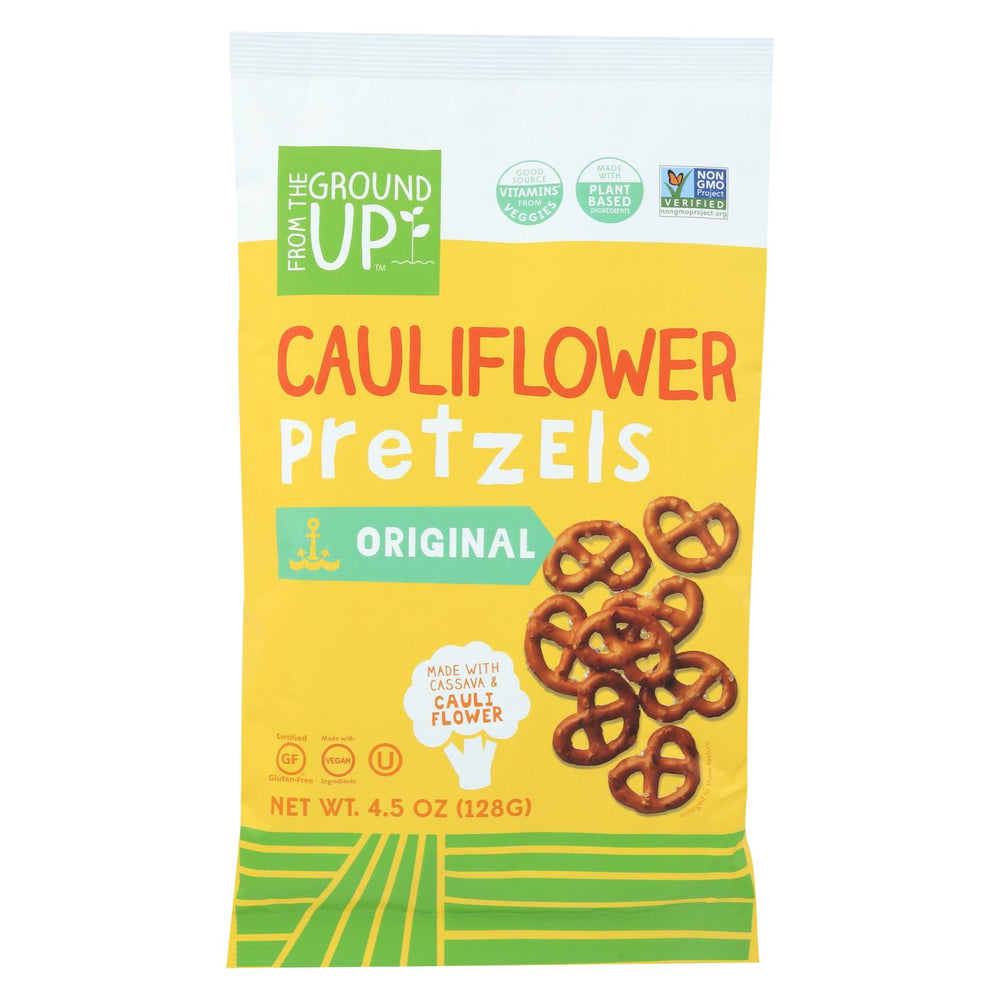 From The Ground Up Pretzel Sticks - Twist Cauliflower Original - Case Of 12 - 4.5 Oz.