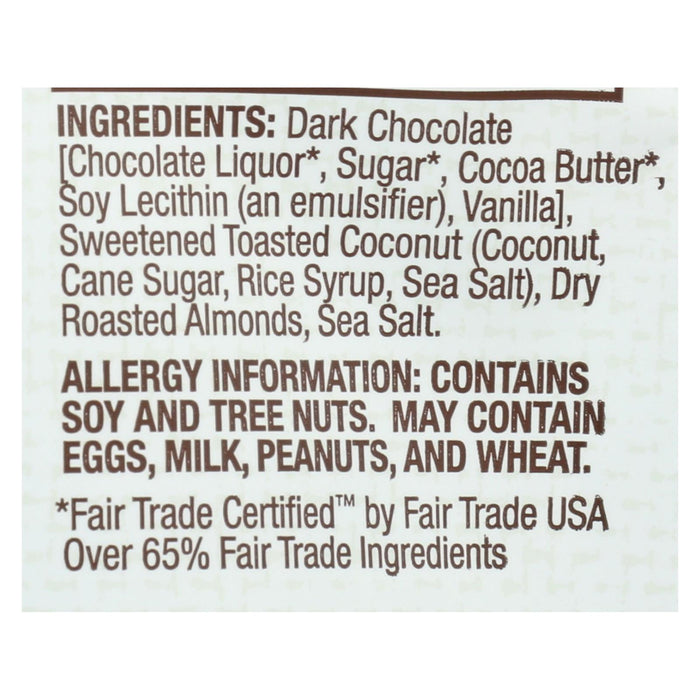 Bark Thins Snacking Chocolate - Dark Chocolate, Coconut - Case Of 12 - 2 Oz.