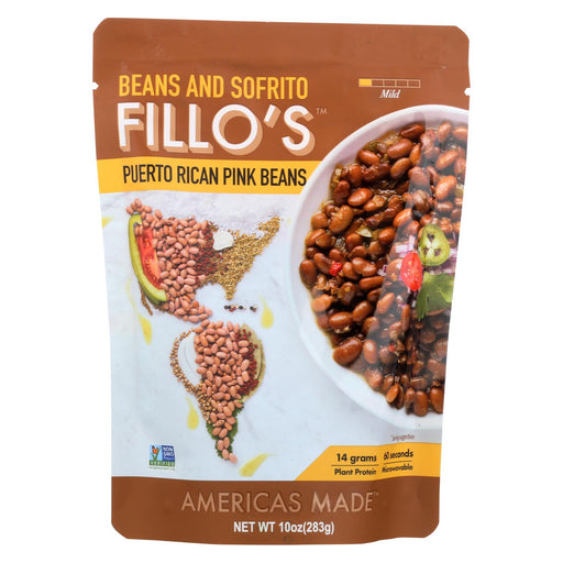 Fillo's Beans - Puerto Rican Pink Beans - Case Of 6 - 10 Oz.