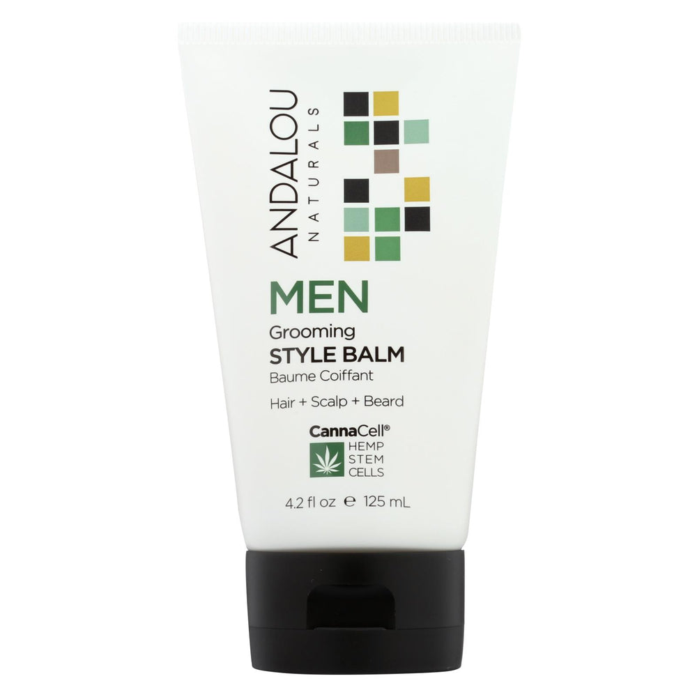 Andalou Naturals Grooming Style Balm Hair And Scalp And Beard - 4.2 Fl Oz.