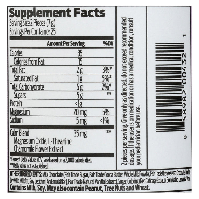 Good Day Chocolate - Calm Supplement For Kids - 50 Count