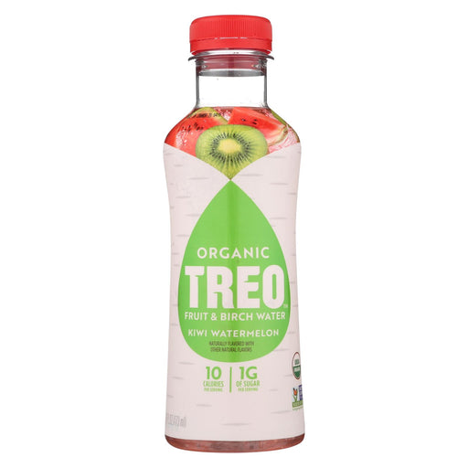 Treo Birch Water Beverage - Kiwi Watermelon - Case Of 12 - 16 Fl Oz.