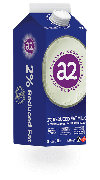A2 2% Reduced Fat Vitamin A&D Ultra-Pasteurized Milk