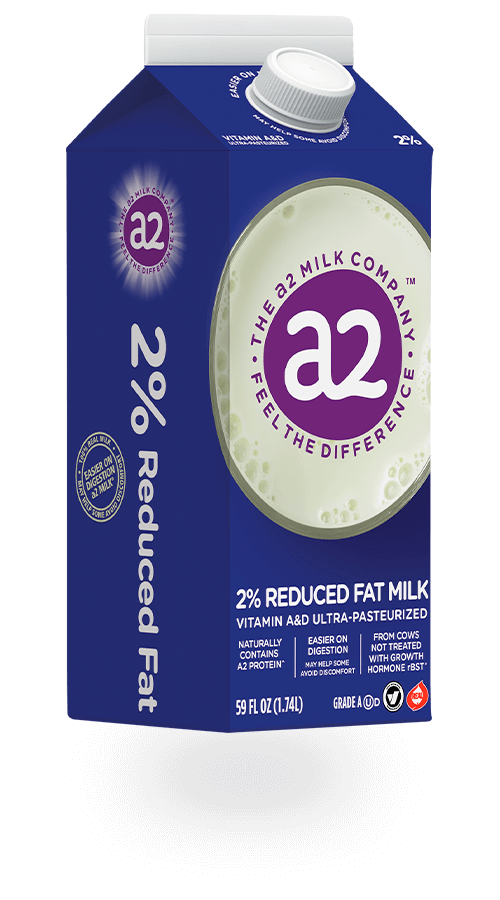 A2 2% Reduced Fat Vitamin A&D Ultra-Pasteurized Milk